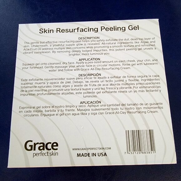 Grace Smoothing & Hydrating Peeling Gel - White and Gold NIB - Picture 8 of 12
